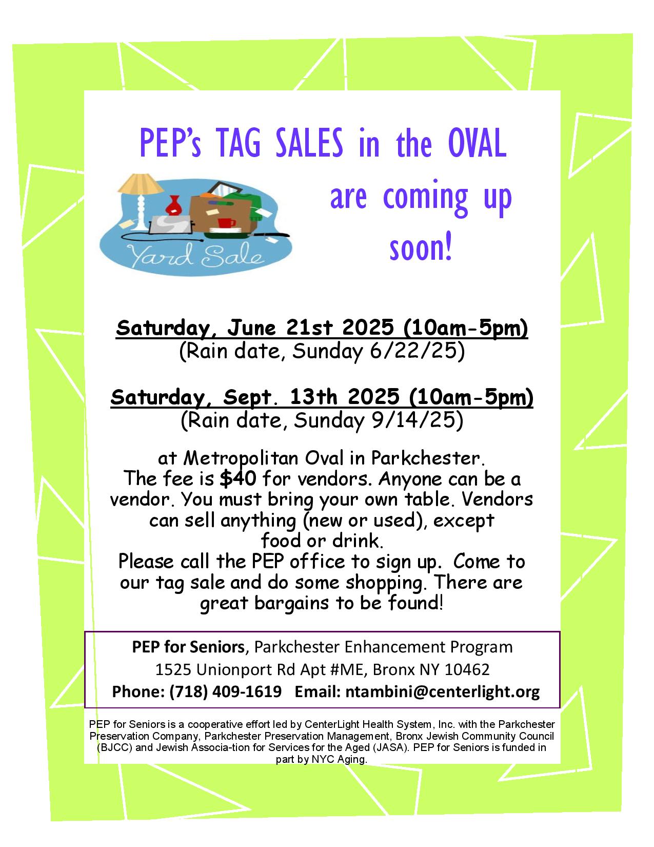 June Tag Sale